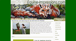 Desktop Screenshot of equine-impressions.com