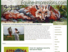 Tablet Screenshot of equine-impressions.com